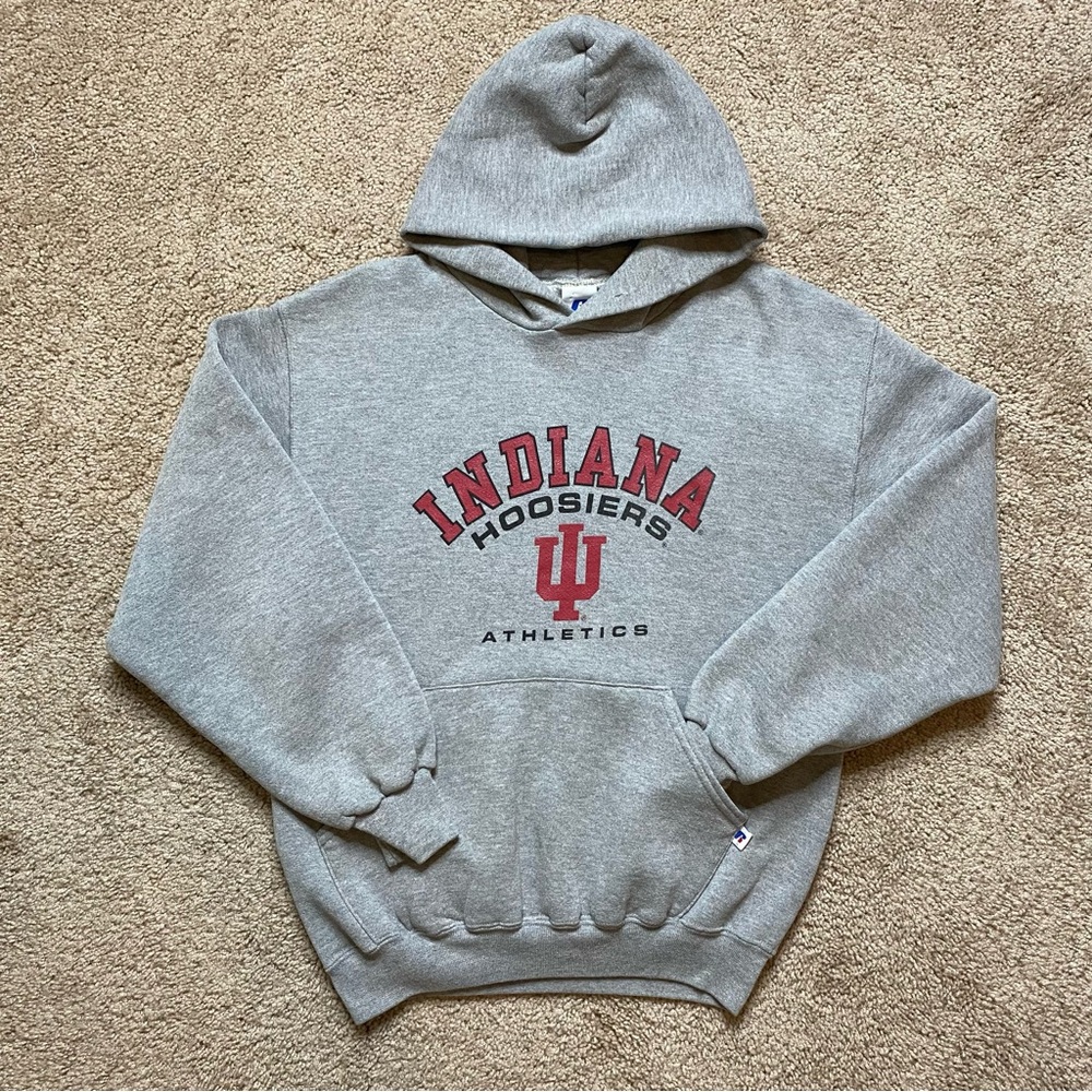 Vintage Indiana University Hoosiers Athletics Pullover Hoodie